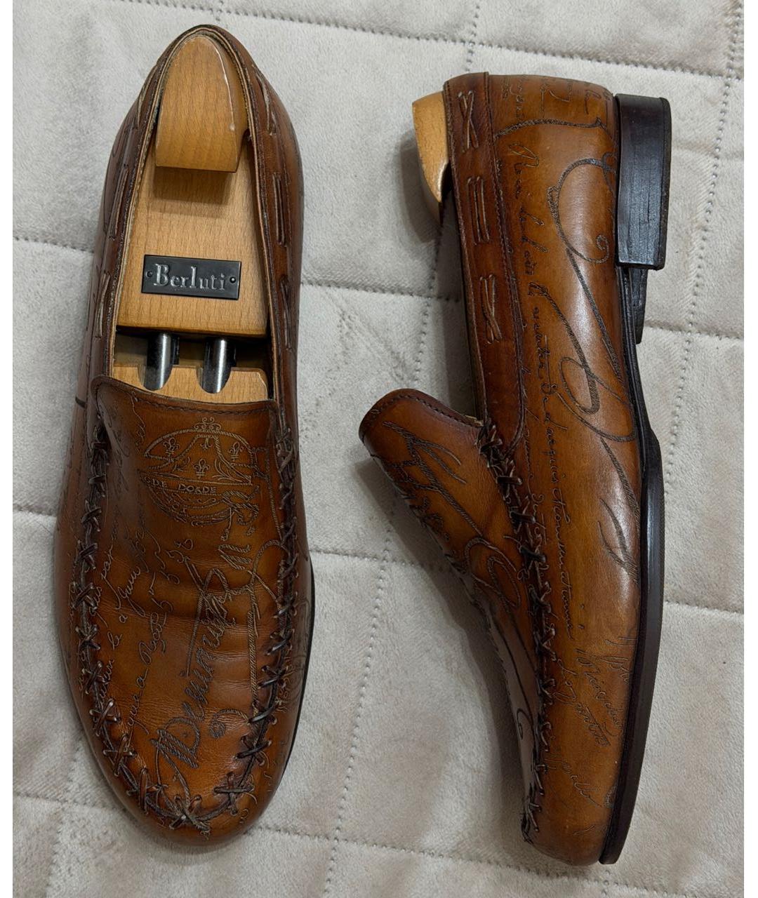 BERLUTI Коричневые кожаные лоферы, фото 2