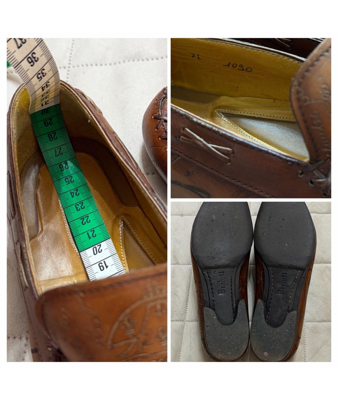 BERLUTI Коричневые кожаные лоферы, фото 8