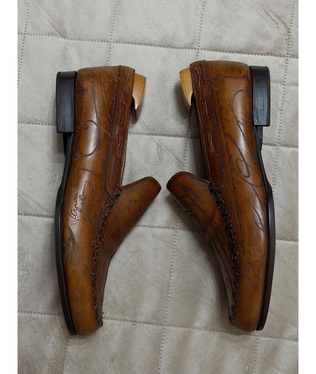 BERLUTI Коричневые кожаные лоферы, фото 4