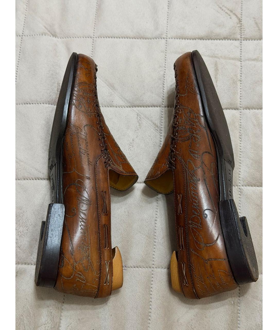 BERLUTI Коричневые кожаные лоферы, фото 5