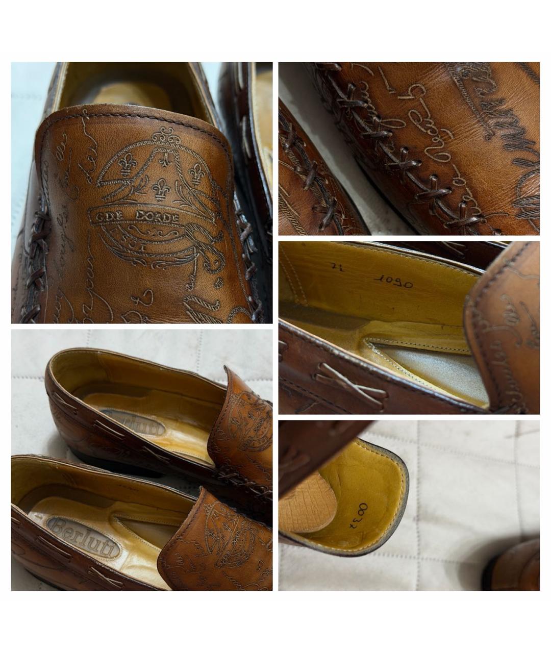 BERLUTI Коричневые кожаные лоферы, фото 7