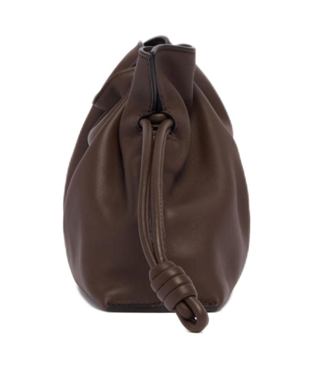 LOEWE Коричневая кожаная сумка через плечо, фото 2