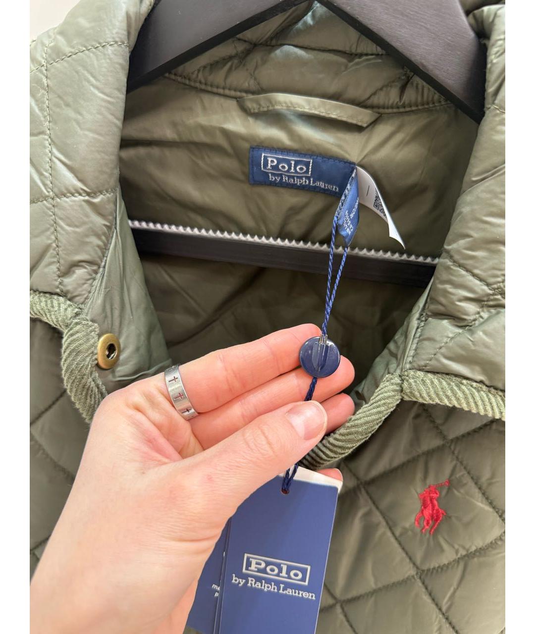 POLO RALPH LAUREN Хаки жилет, фото 7