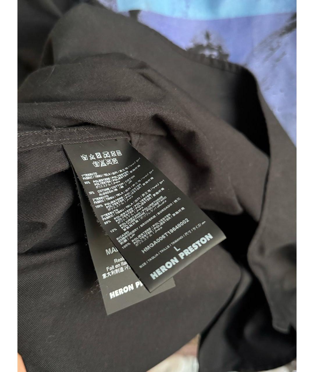 HERON PRESTON Черная кэжуал рубашка, фото 6