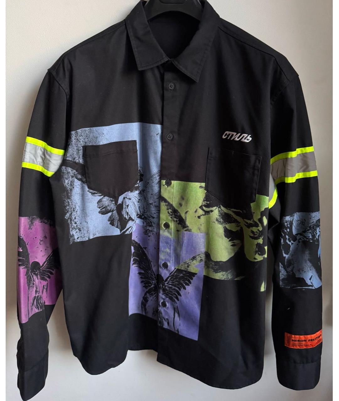 HERON PRESTON Черная кэжуал рубашка, фото 8