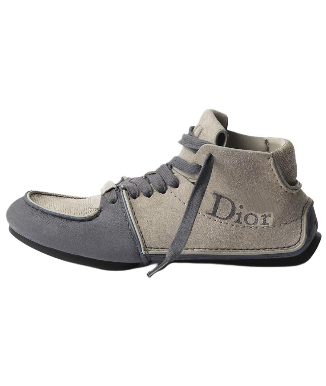 CHRISTIAN DIOR Серые высокие ботинки, фото 2