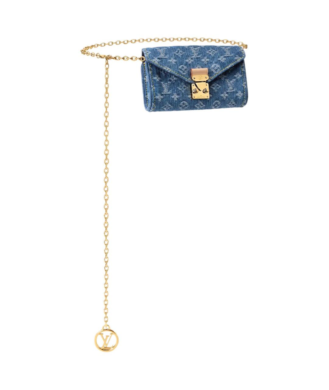 LOUIS VUITTON Синяя поясная сумка, фото 2