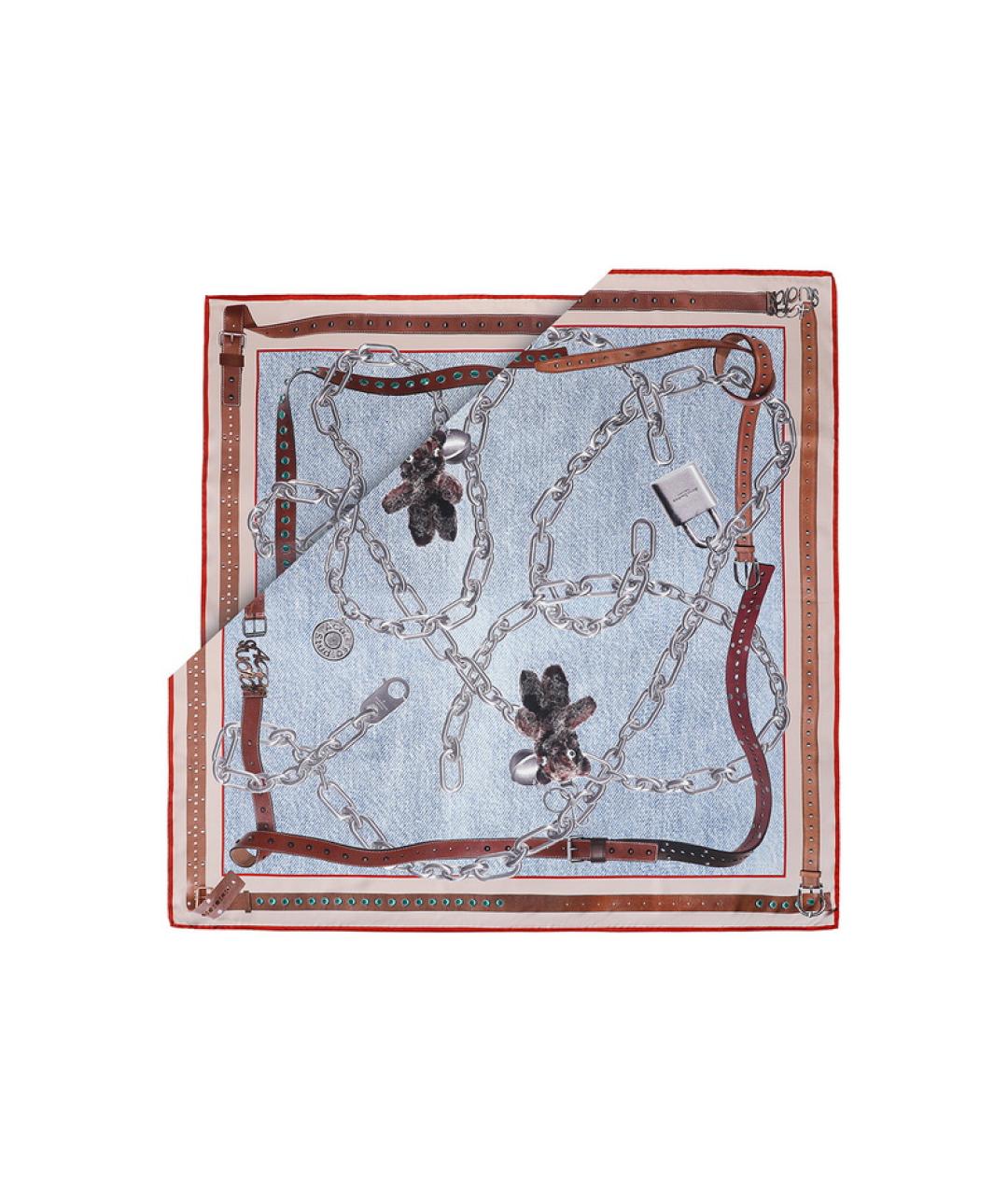 ACNE STUDIOS Голубой шарф, фото 6