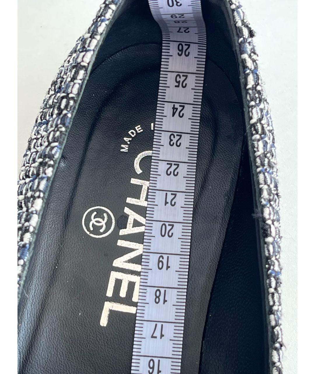 CHANEL Серые лоферы, фото 8