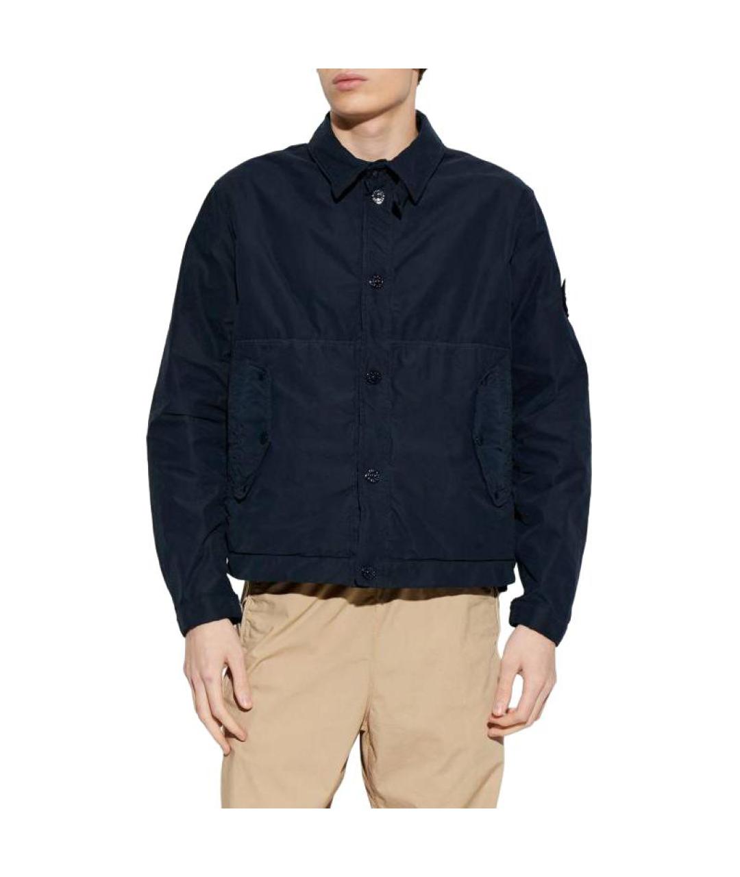 STONE ISLAND Темно-синяя куртка, фото 3