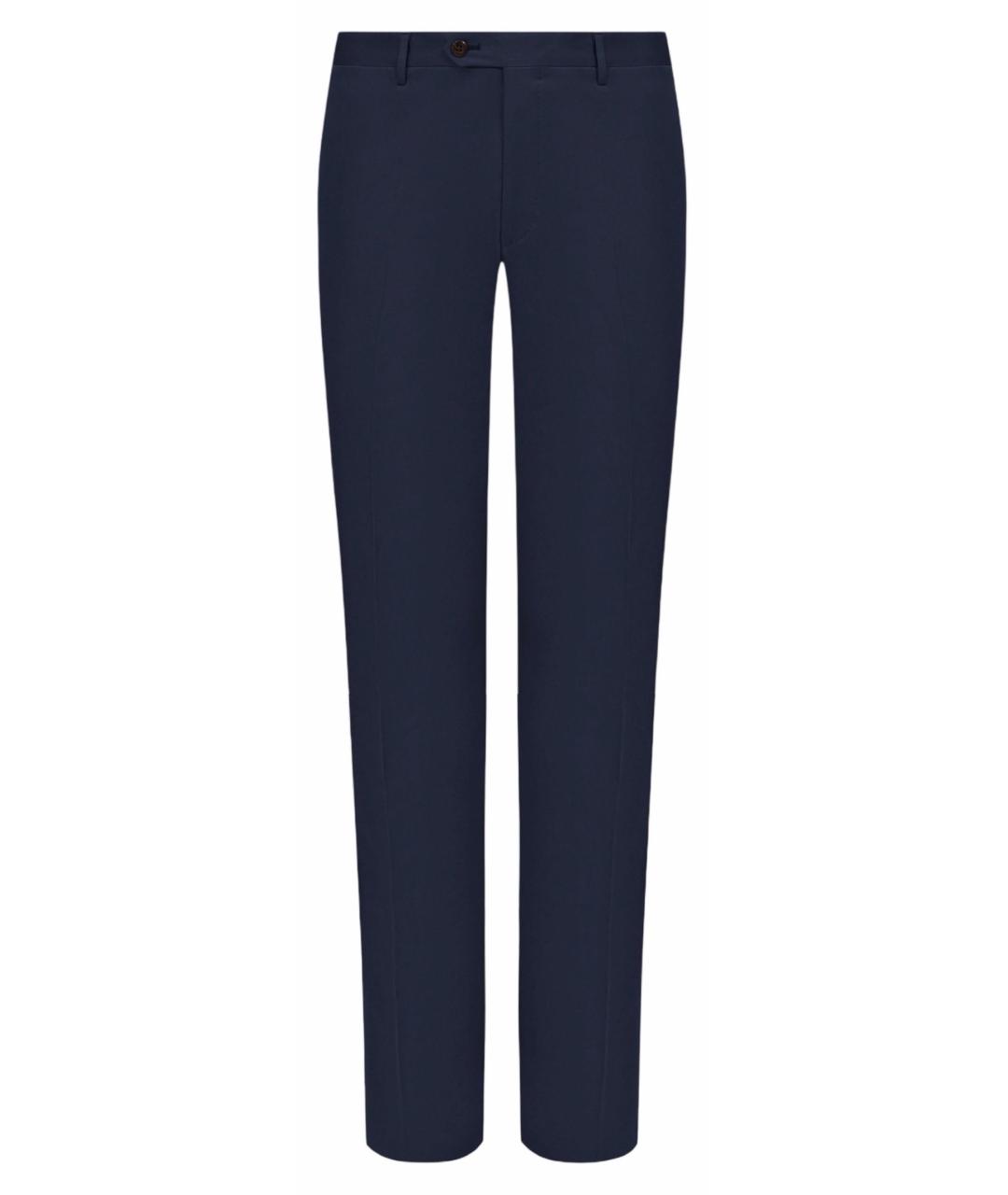 GUCCI Темно-синие хлопковые брюки чинос, фото 1