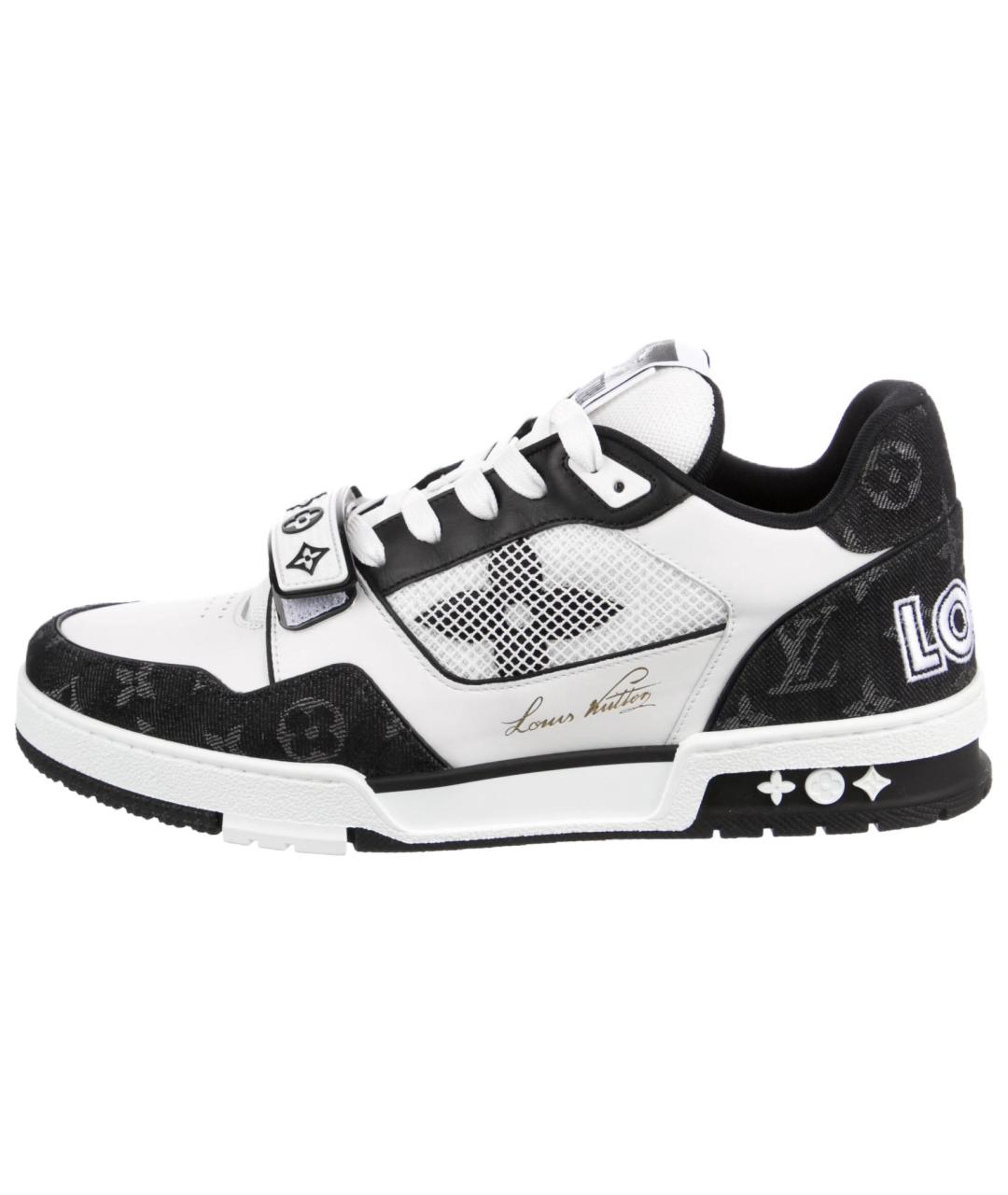 LOUIS VUITTON Черные кожаные кроссовки, фото 2