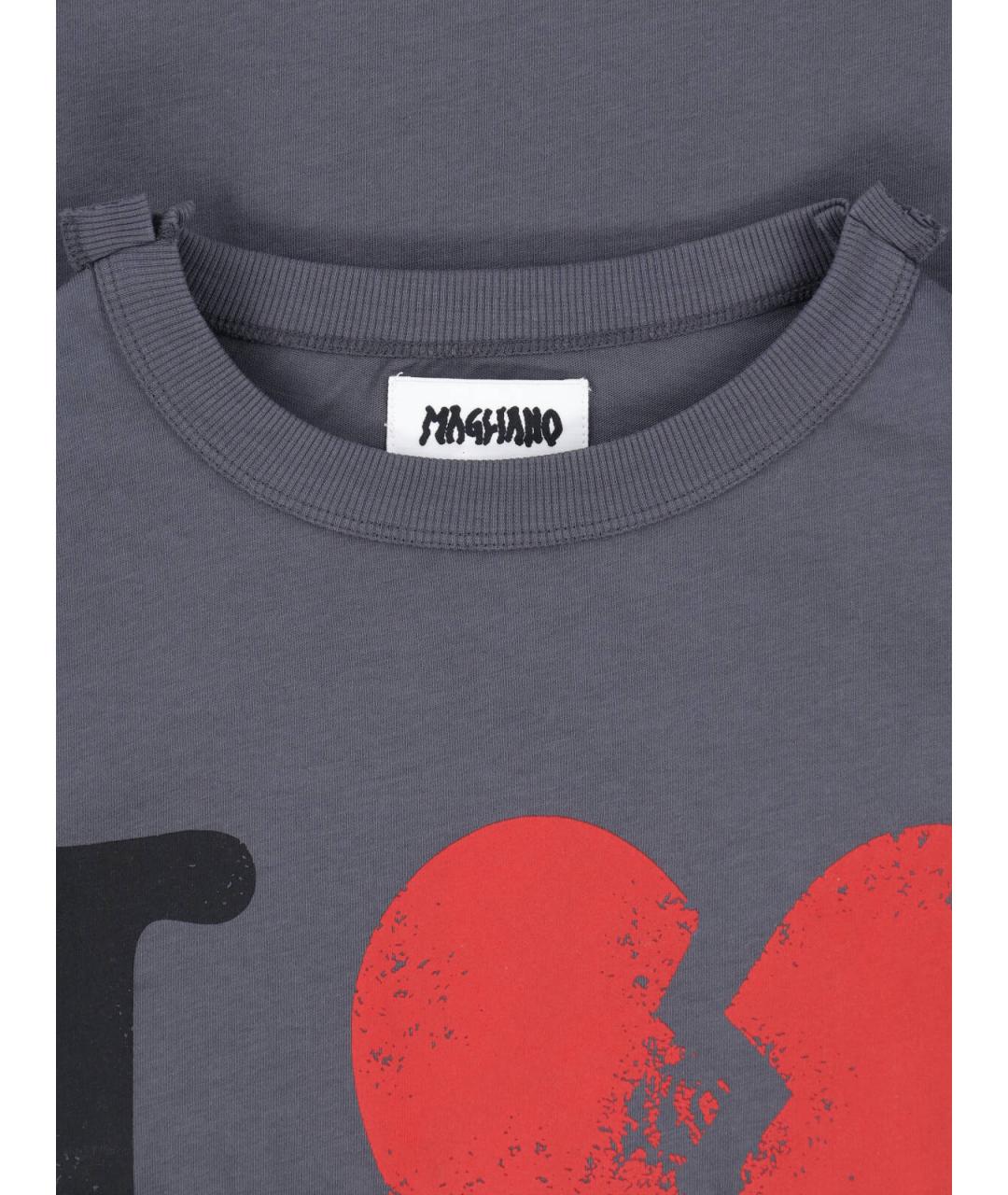 MAGLIANO Серая хлопковая футболка, фото 3