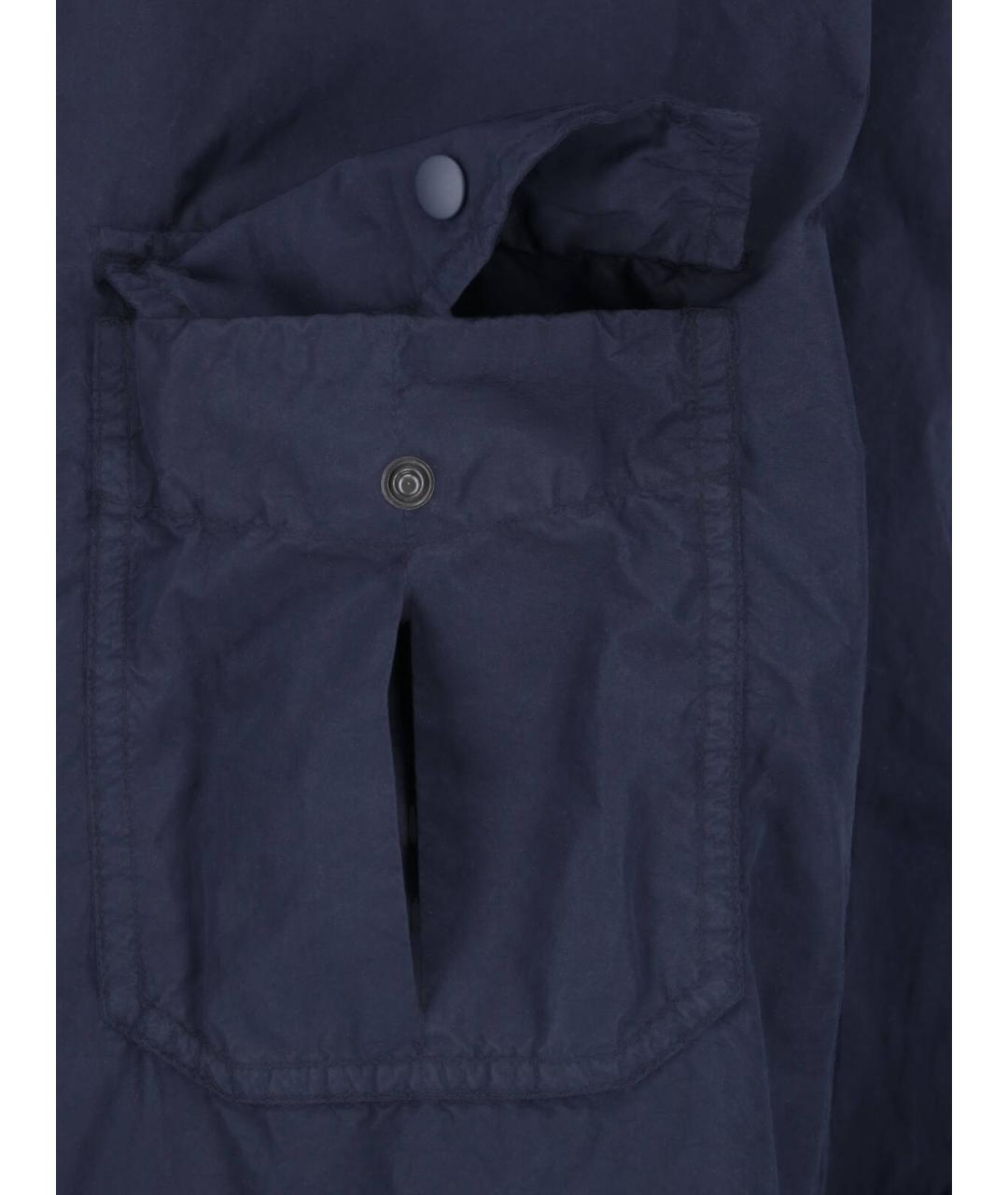 ASPESI Синее полиэстеровое пальто, фото 4