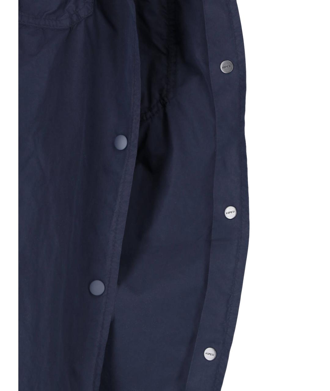 ASPESI Синее полиэстеровое пальто, фото 5