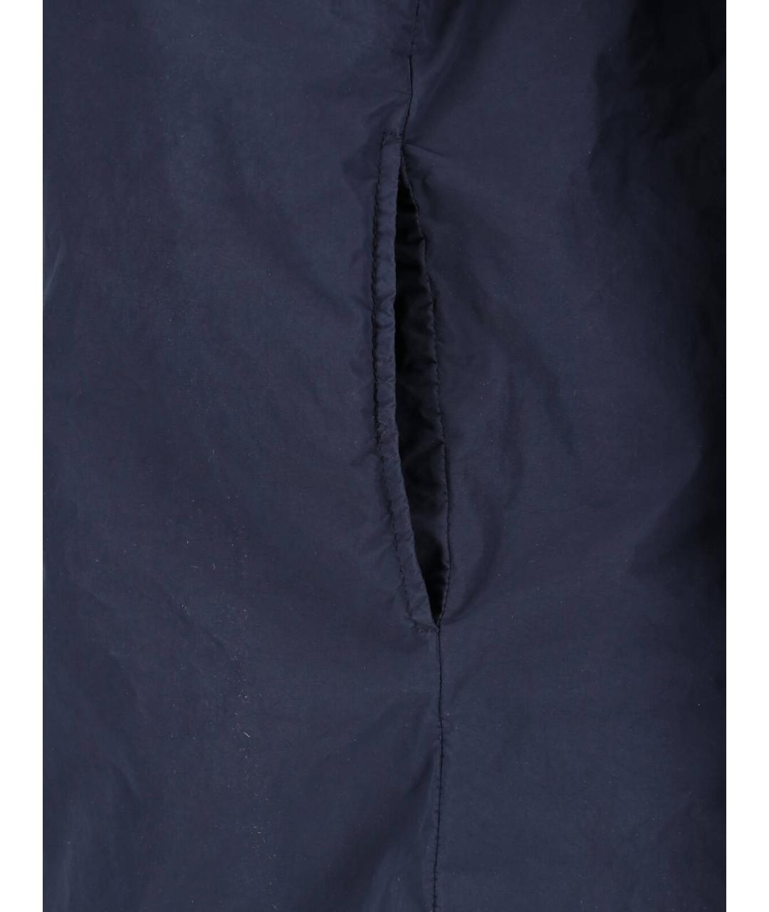 ASPESI Синее полиэстеровое пальто, фото 3