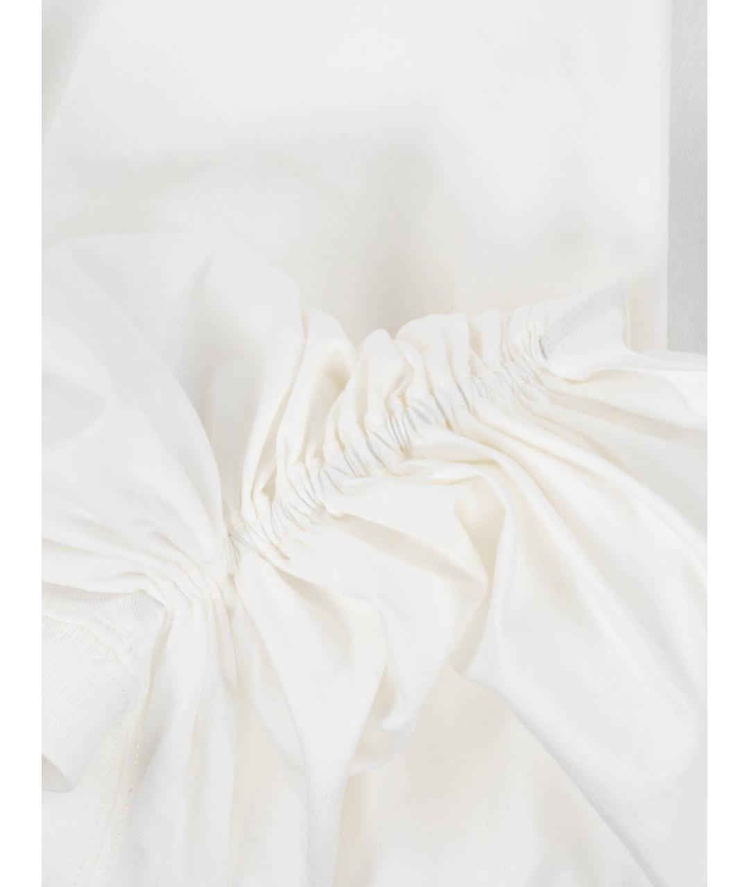 COURREGES Белая хлопковая футболка, фото 3