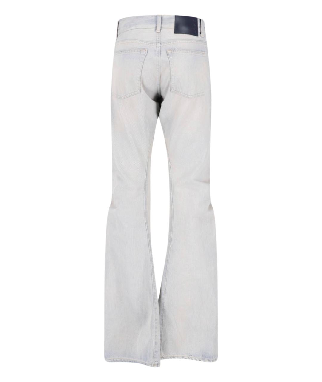 HAIKURE Серые хлопковые прямые джинсы, фото 2