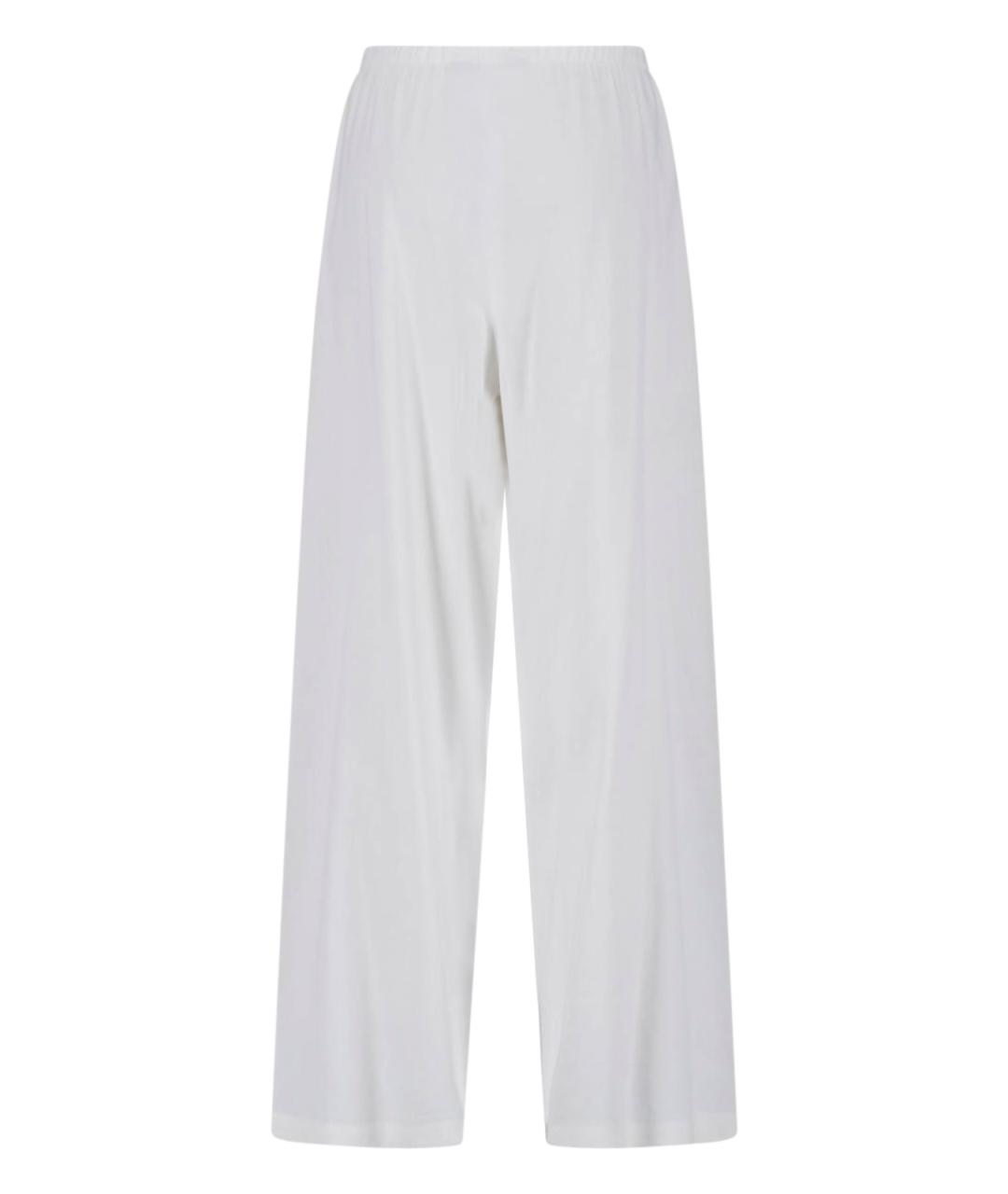 MAX MARA Белые льняные прямые брюки, фото 2