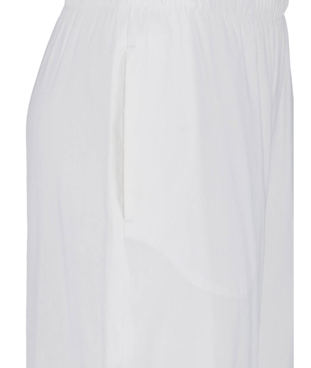 MAX MARA Белые льняные прямые брюки, фото 4