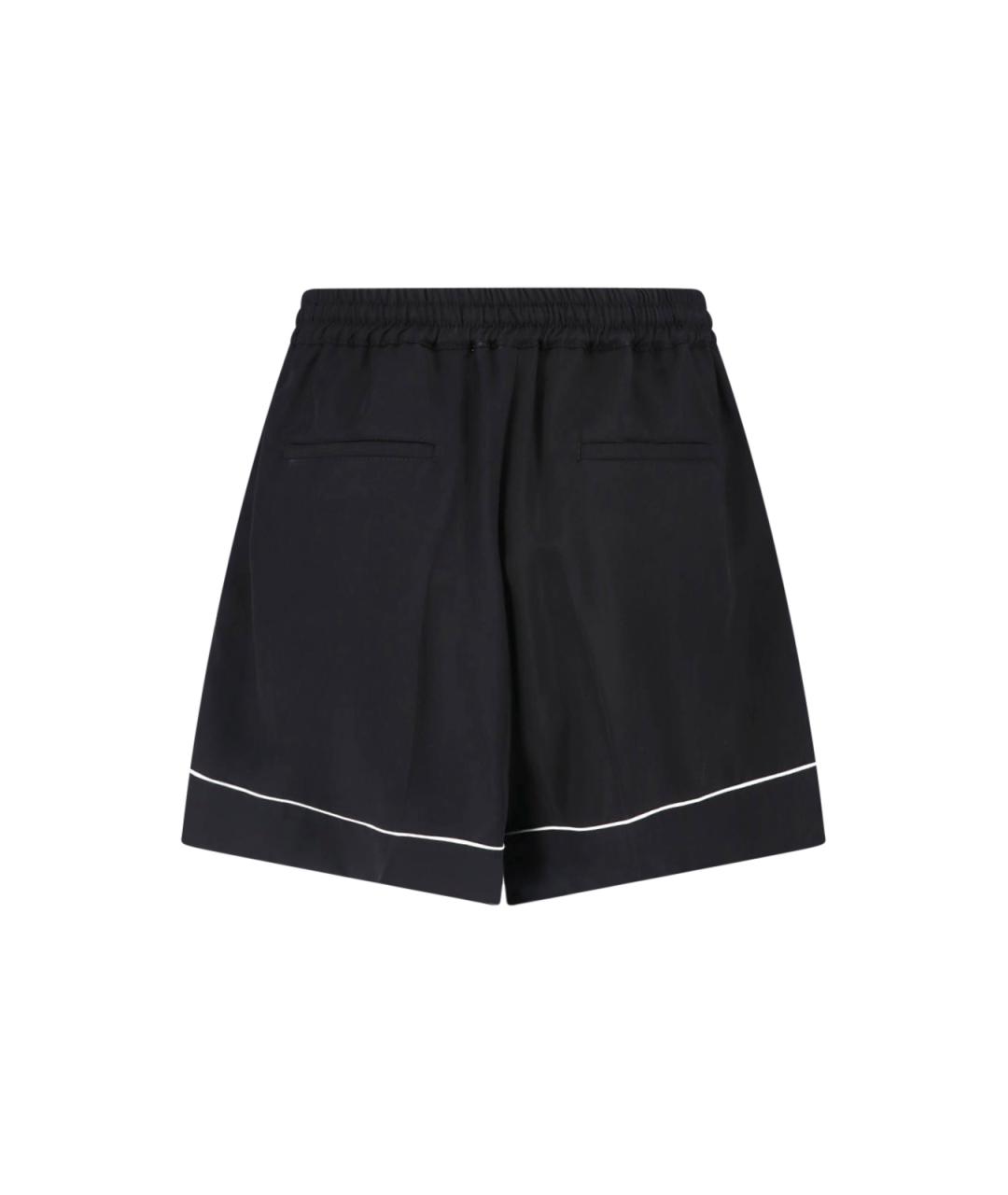 SPORTMAX Черные вискозные шорты, фото 2