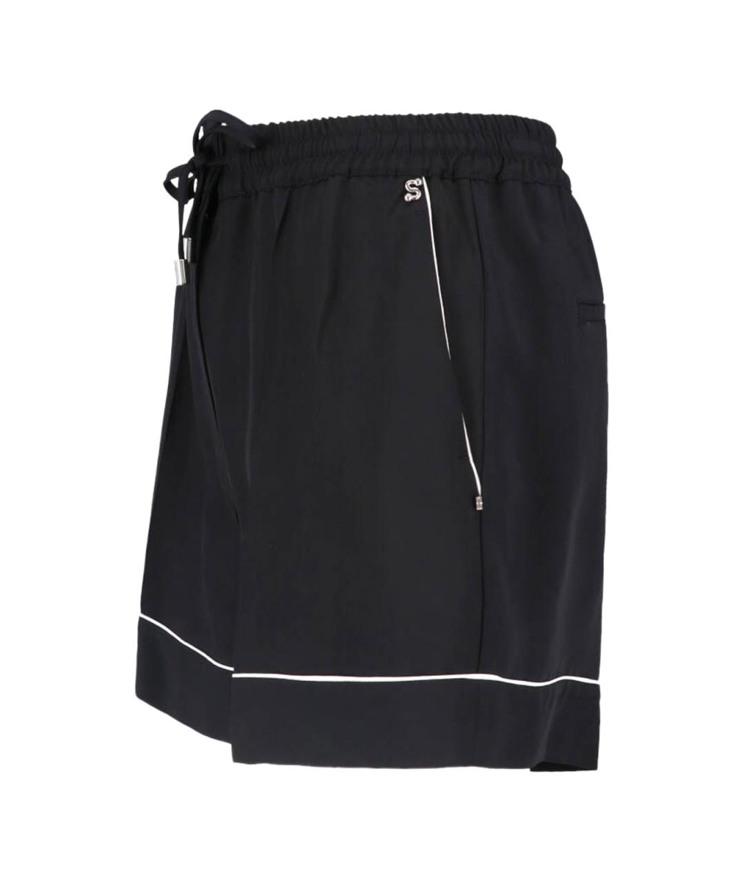 SPORTMAX Черные вискозные шорты, фото 3