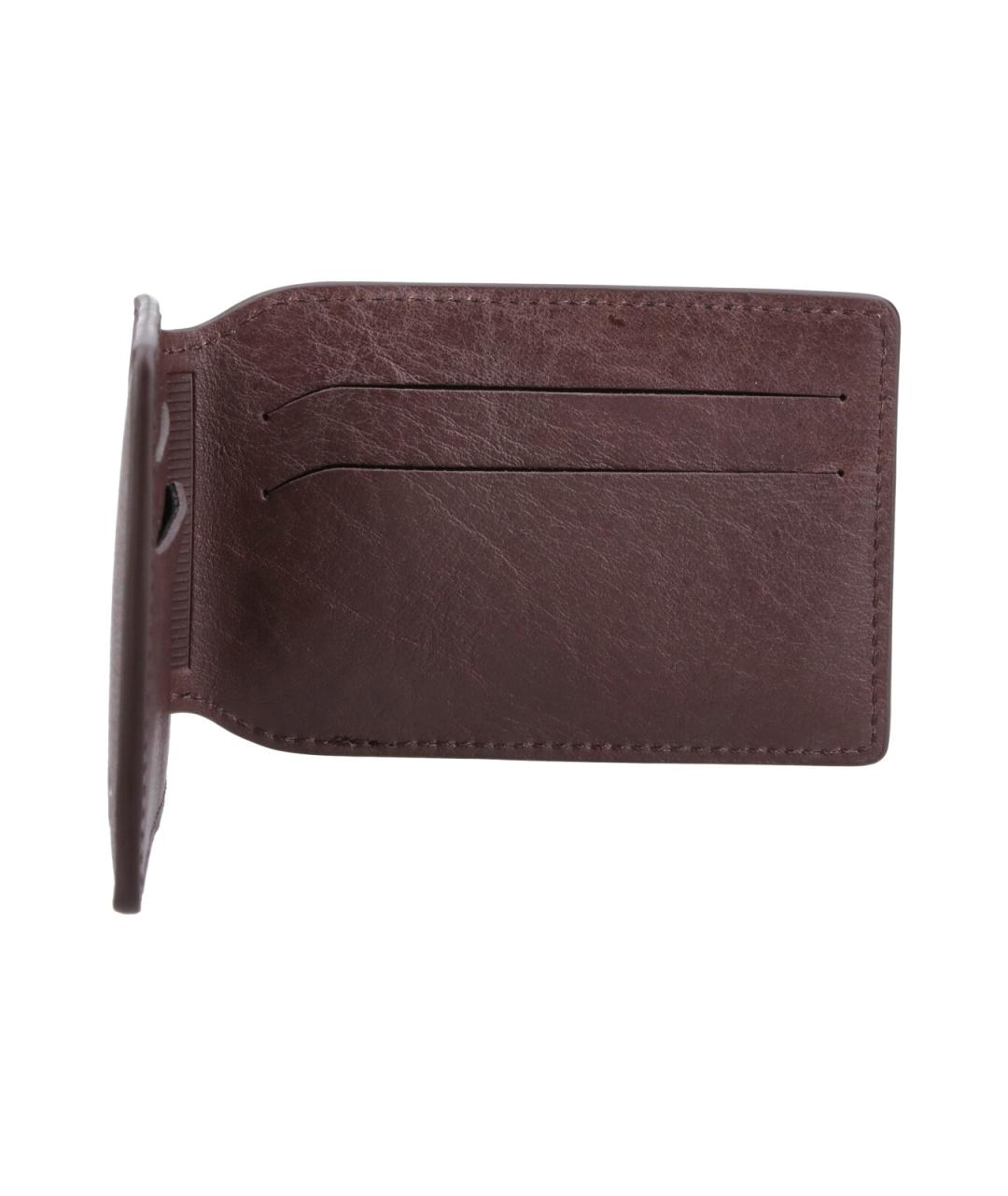 MARTINE ROSE Коричневый кожаный кошелек, фото 5