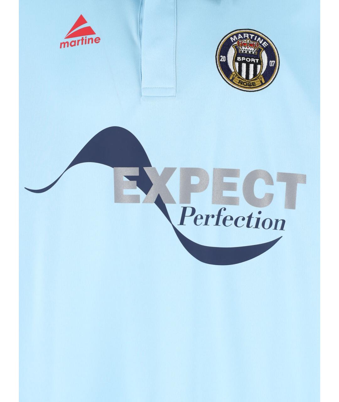 MARTINE ROSE Голубая хлопковая футболка, фото 3