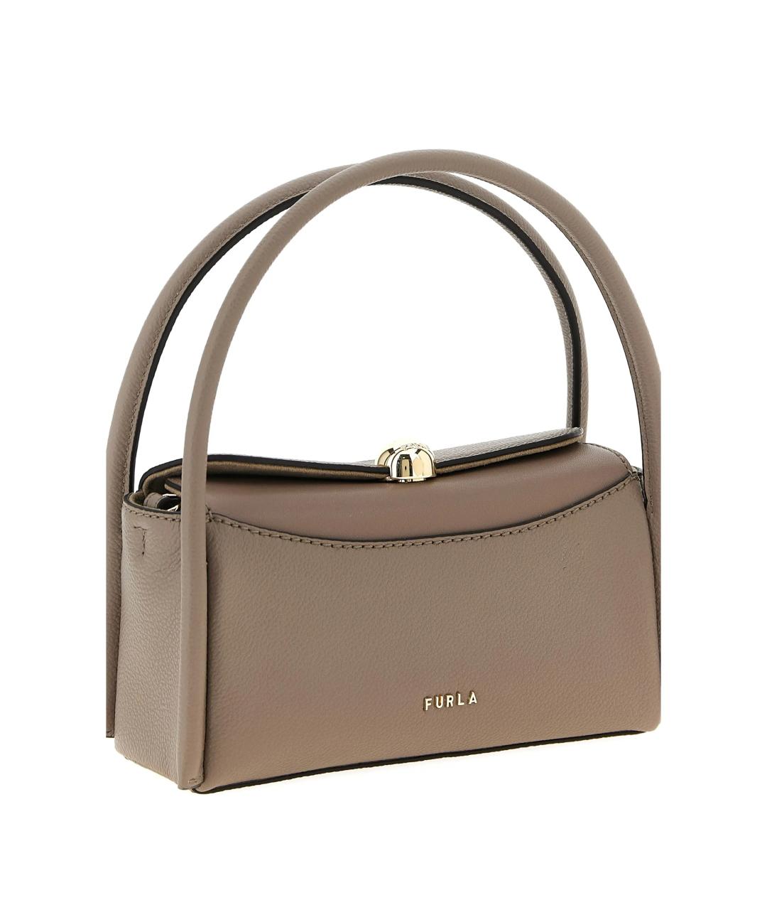 FURLA Серая сумка с короткими ручками, фото 2