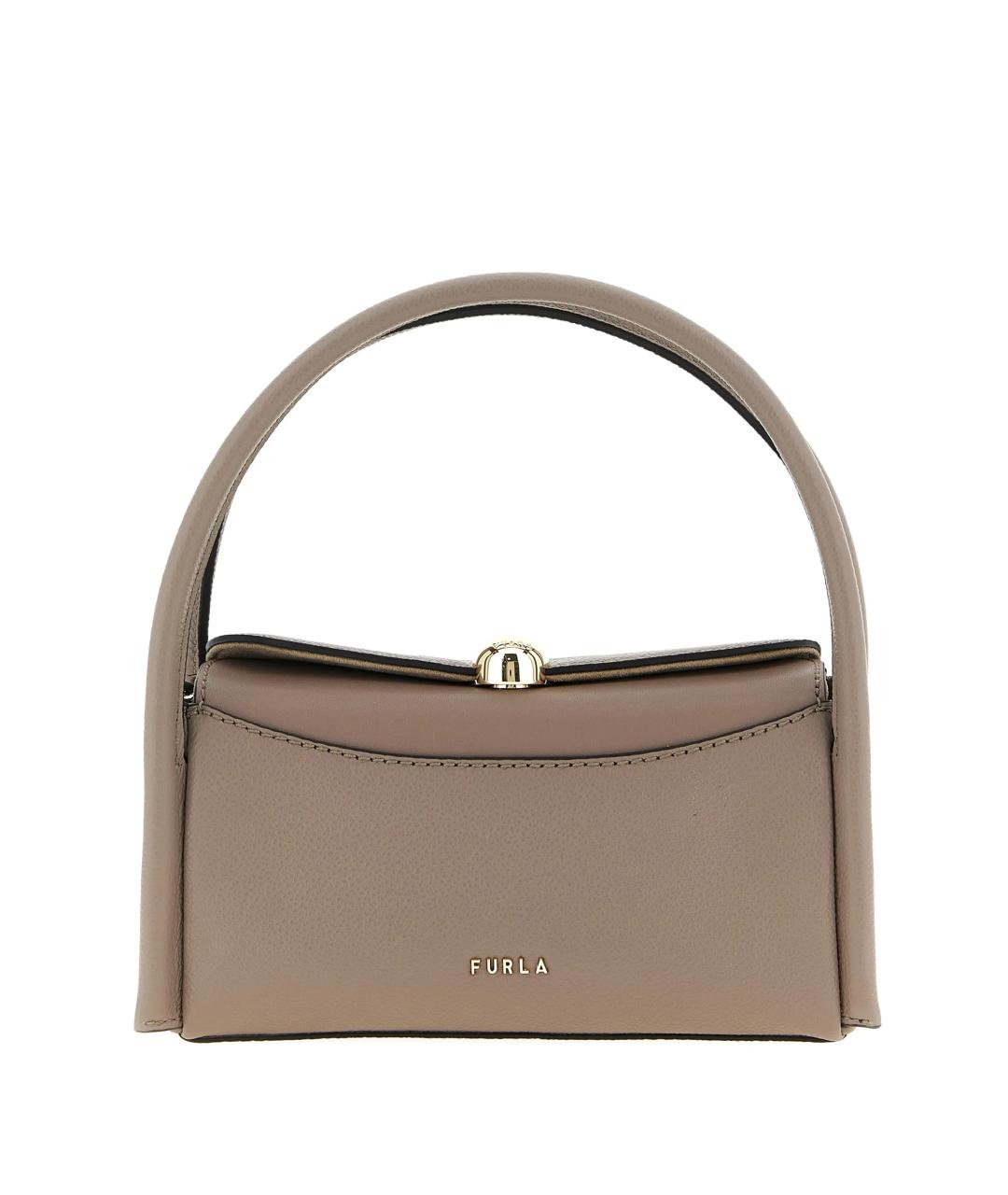 FURLA Серая сумка с короткими ручками, фото 1