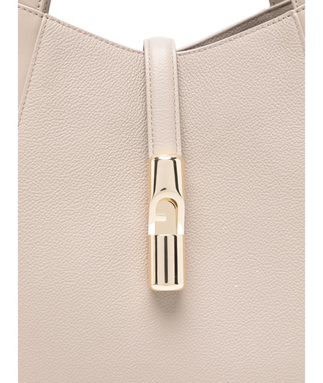 FURLA Серая кожаная сумка тоут, фото 3