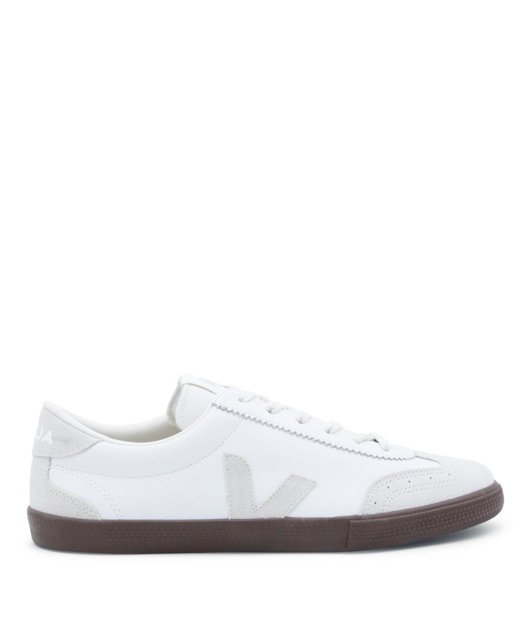VEJA Белые кожаные низкие кроссовки / кеды, фото 1