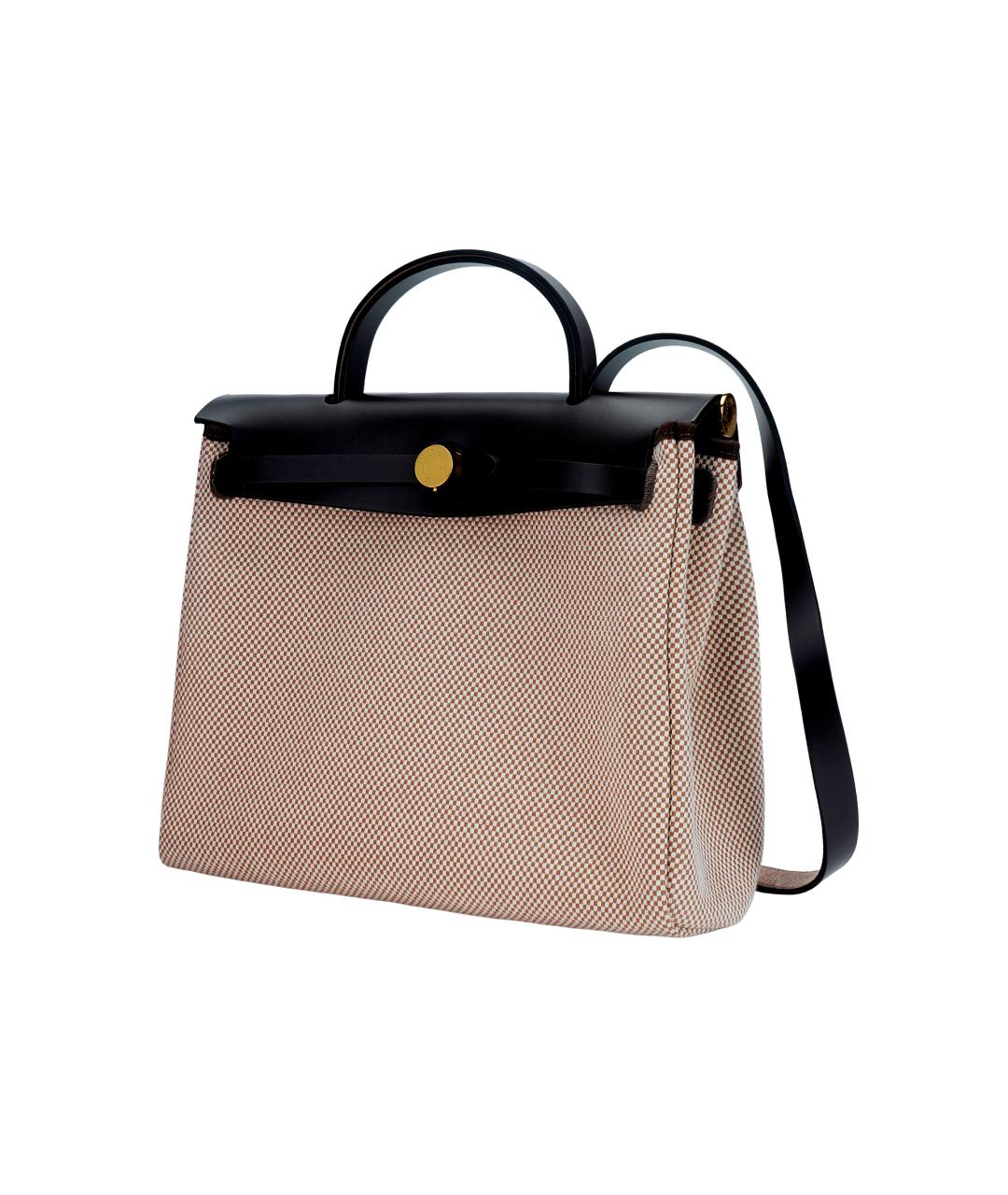 HERMES Бежевая сумка с короткими ручками, фото 2