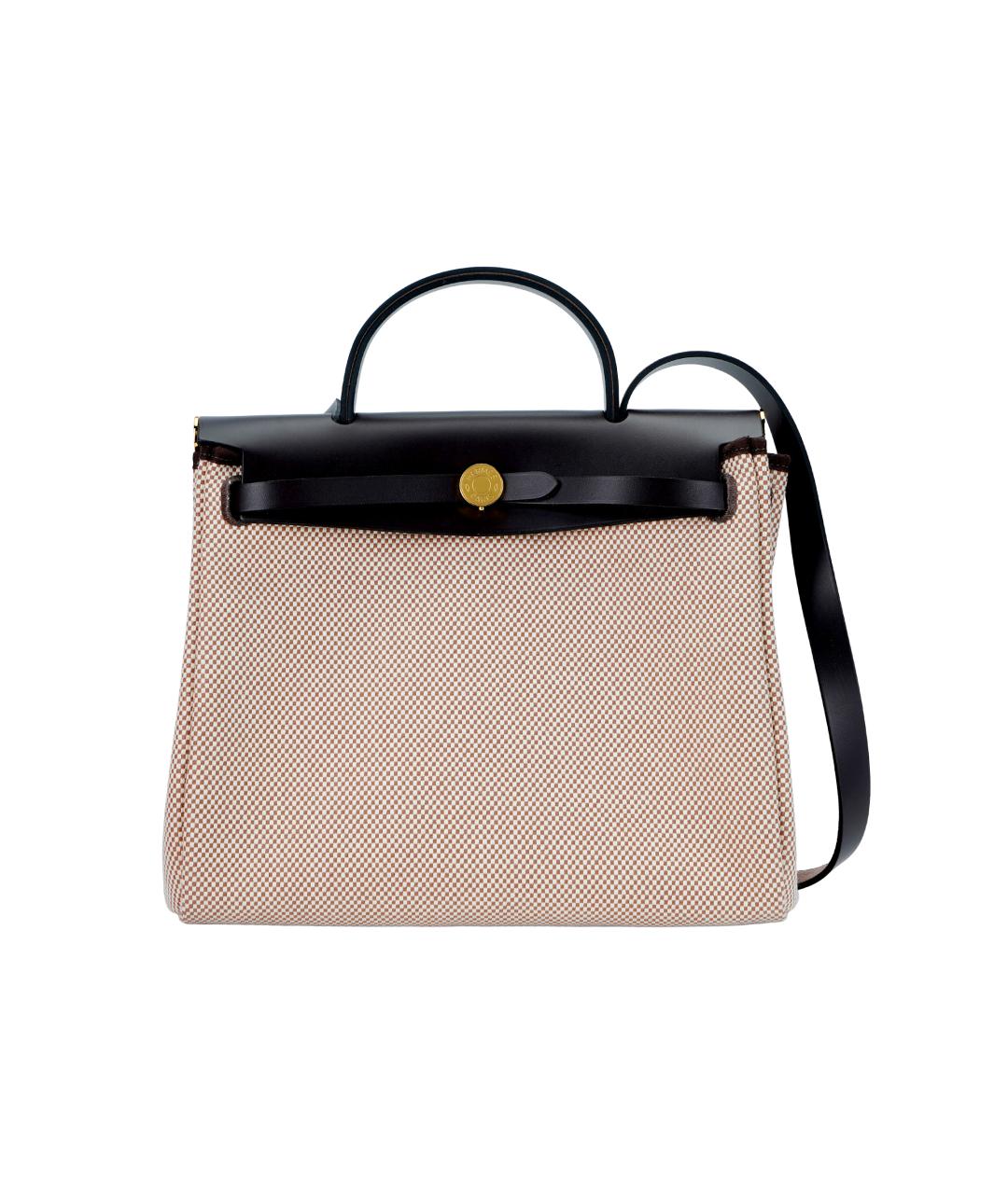 HERMES Бежевая сумка с короткими ручками, фото 6