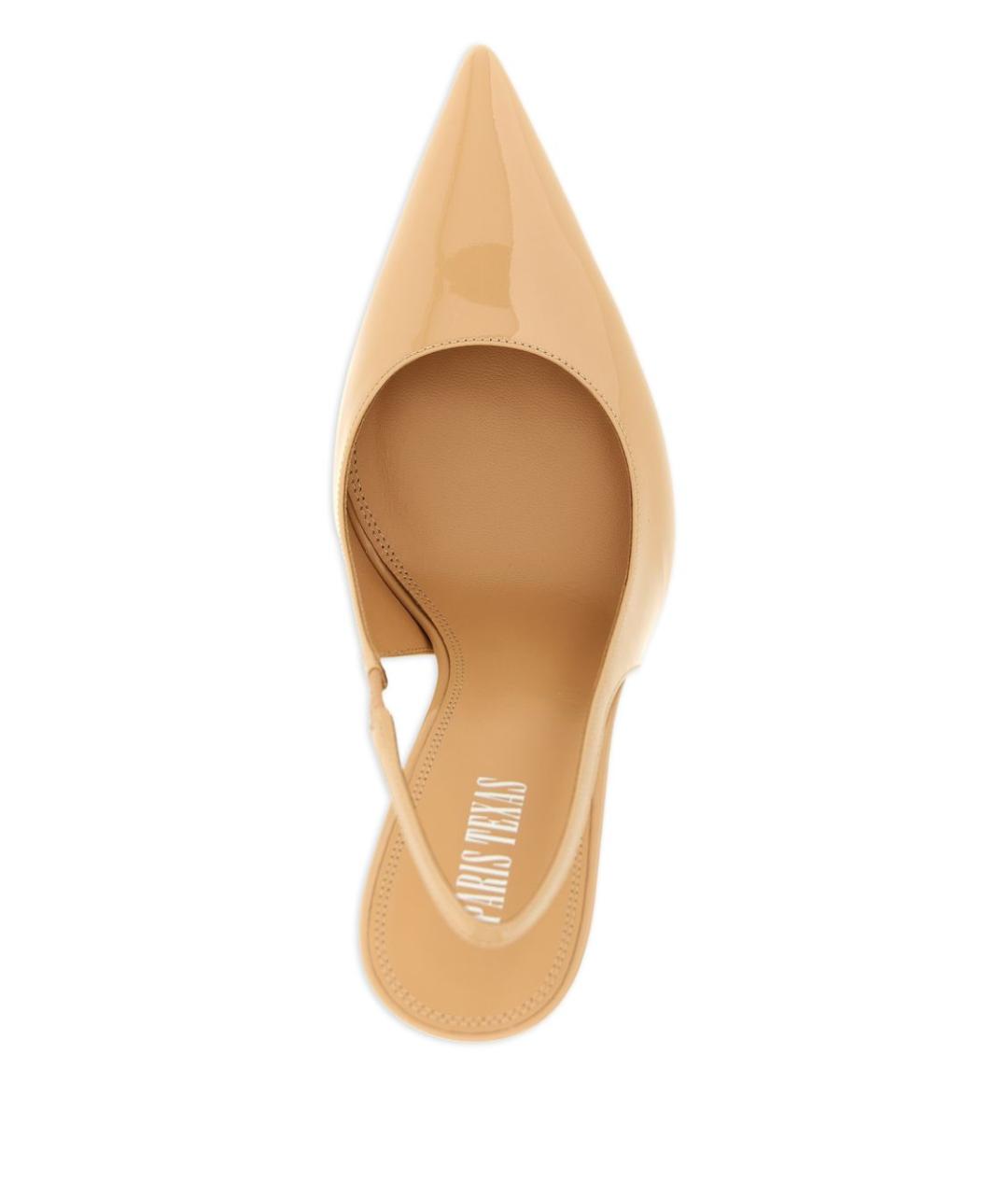 PARIS TEXAS Бежевые кожаные туфли, фото 4