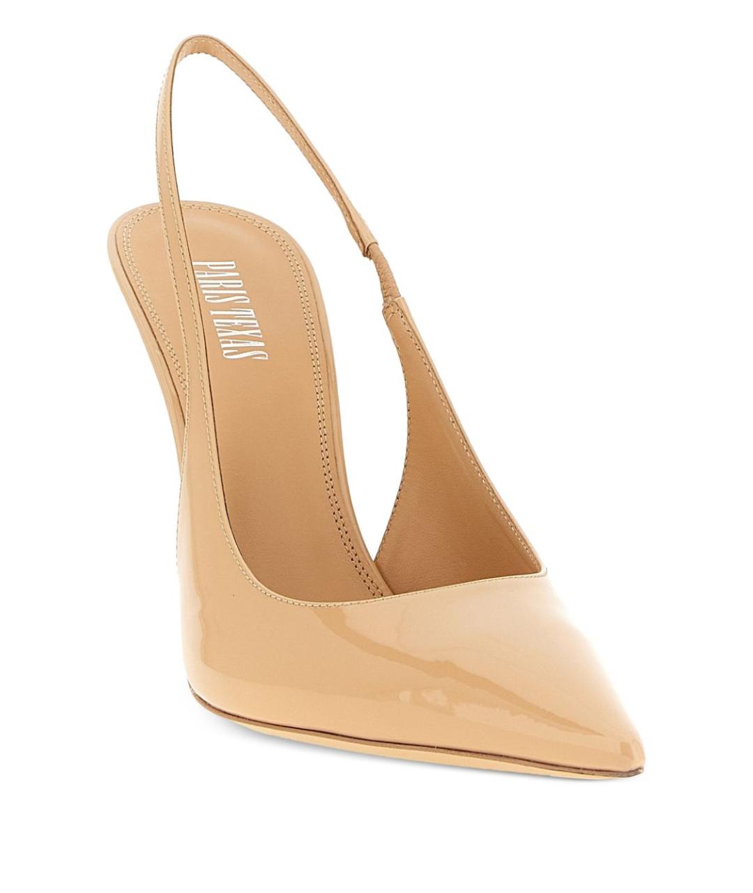 PARIS TEXAS Бежевые кожаные туфли, фото 2