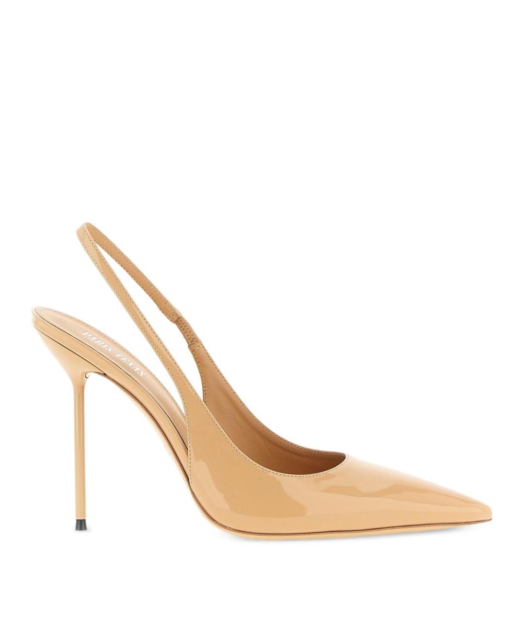 PARIS TEXAS Бежевые кожаные туфли, фото 1