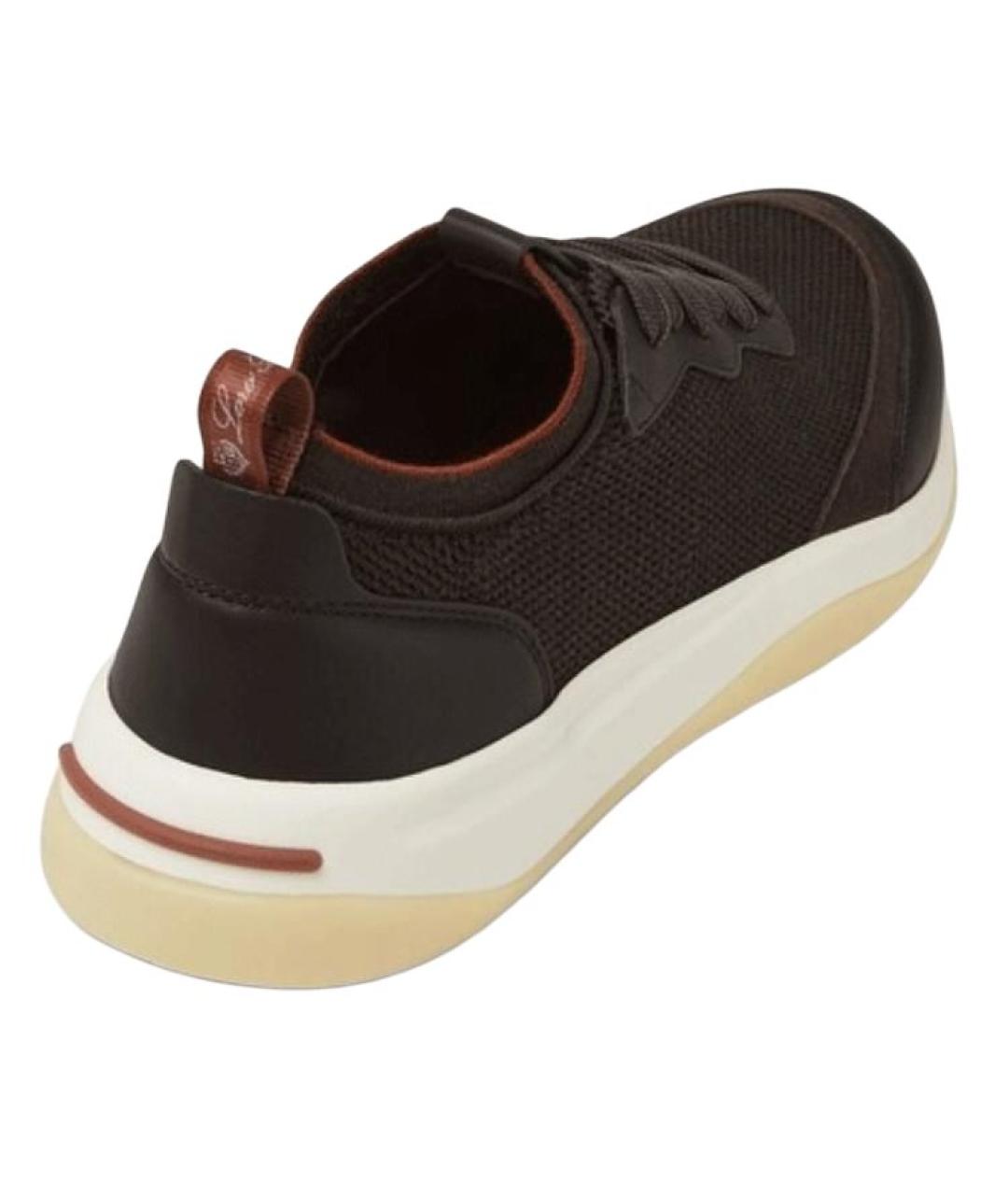 LORO PIANA Коричневые низкие кроссовки / кеды, фото 5