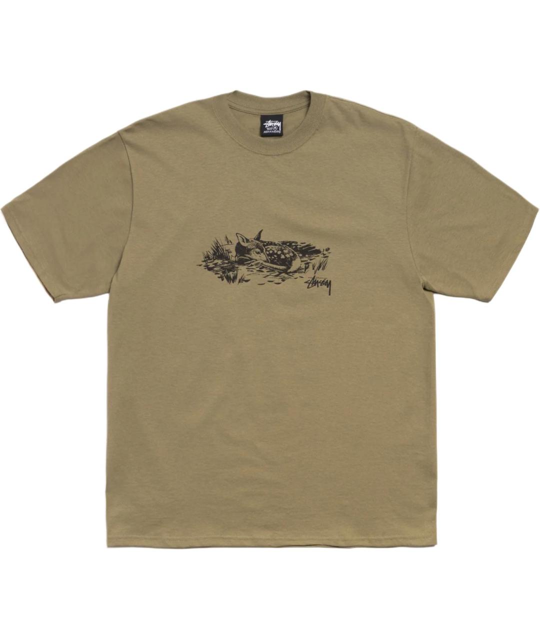 STUSSY Зеленая футболка, фото 1