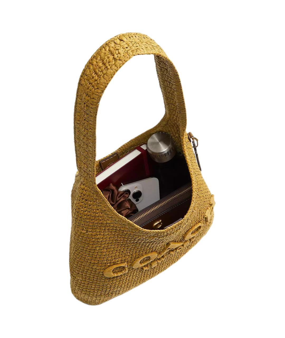 COACH Коричневая сумка через плечо, фото 5