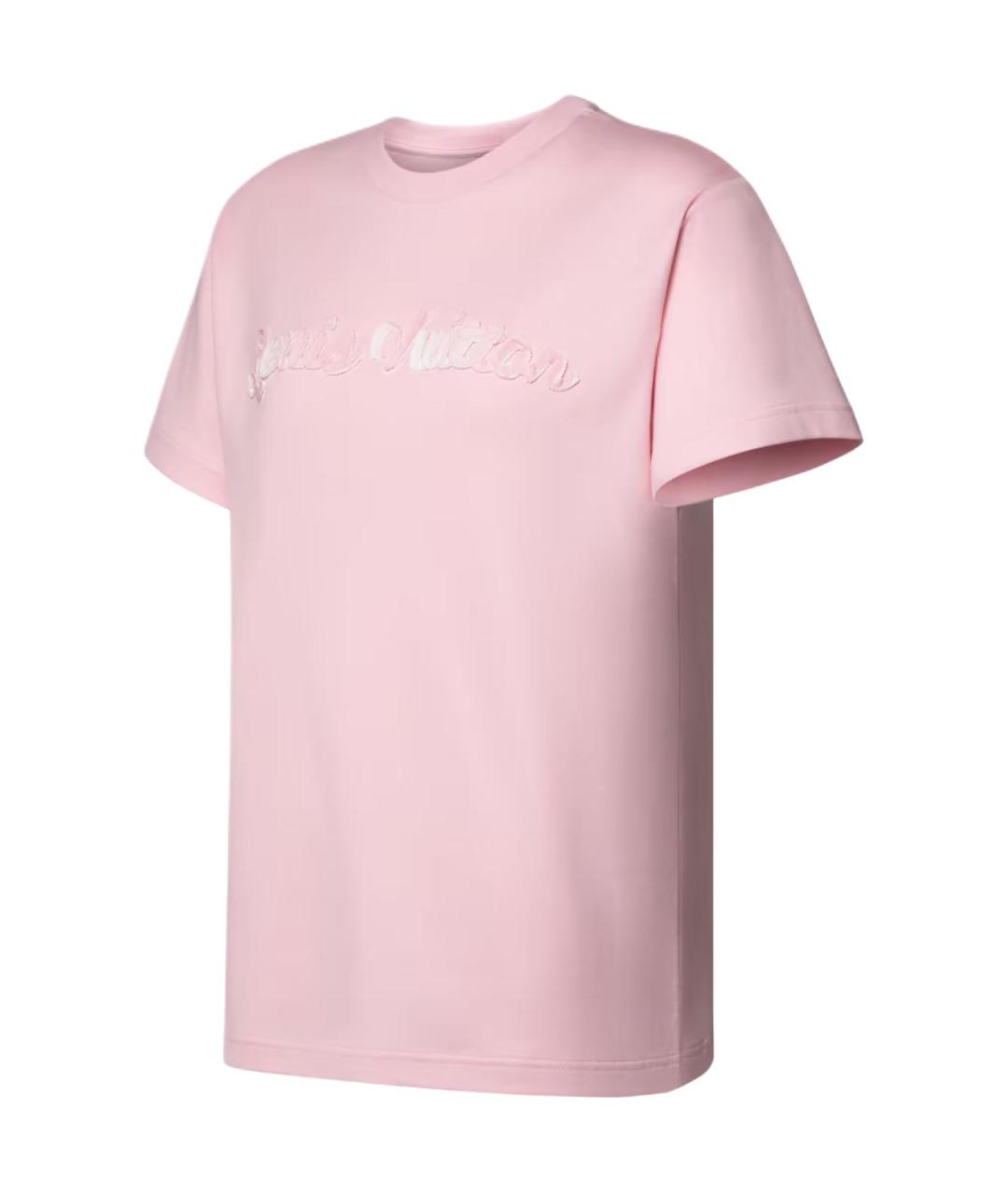 LOUIS VUITTON Розовая футболка, фото 3