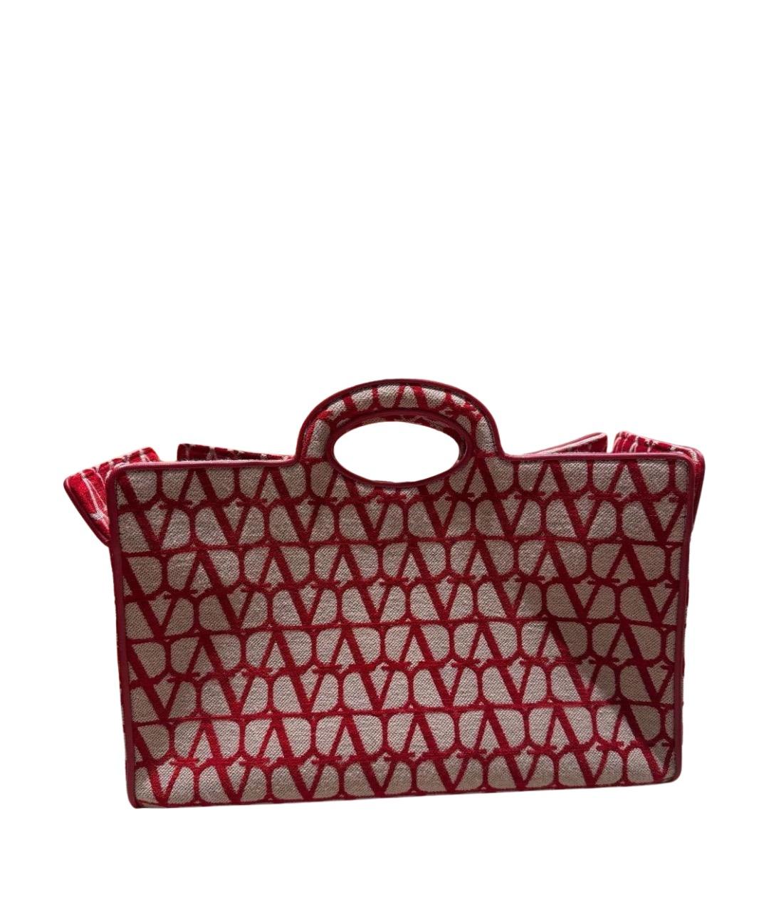 VALENTINO Красная сумка тоут, фото 1