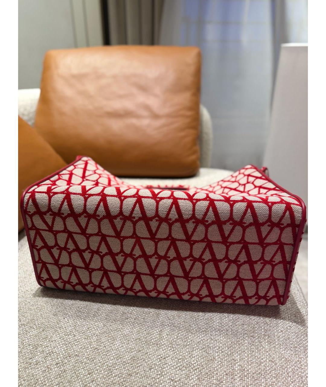 VALENTINO Красная сумка тоут, фото 6