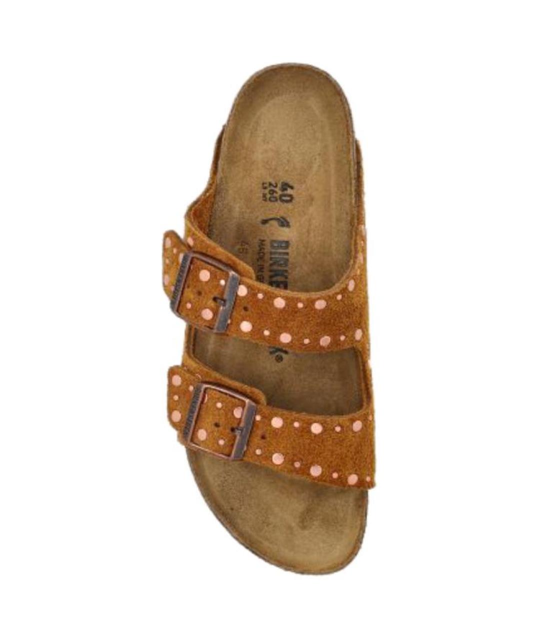 BIRKENSTOCK Коричневые замшевые сандалии, фото 4
