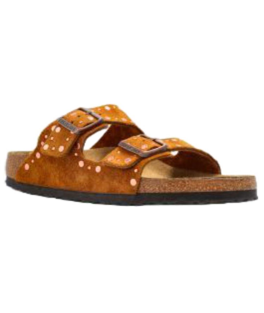 BIRKENSTOCK Коричневые замшевые сандалии, фото 3