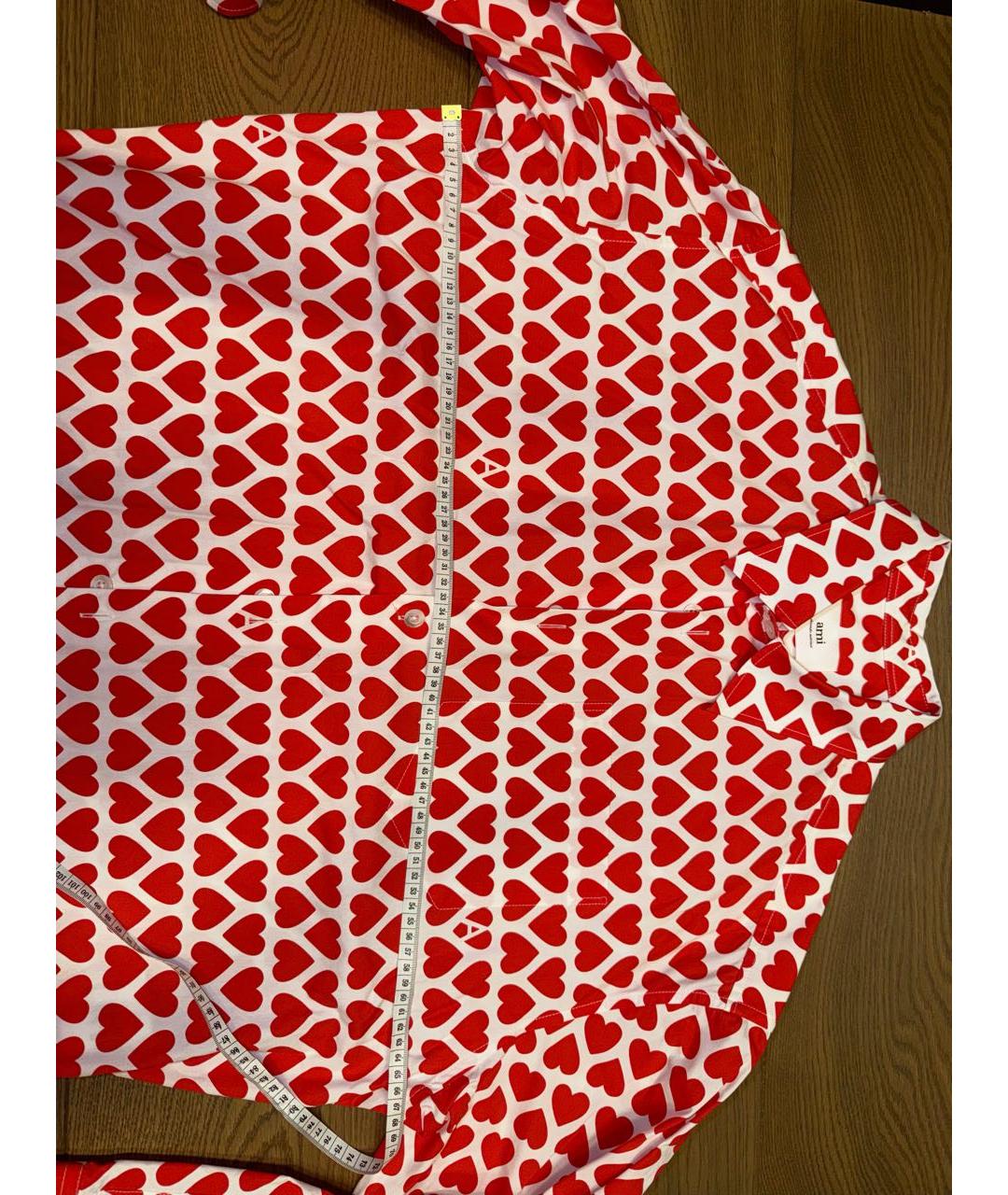 Ami Paris Красная хлопковая рубашка, фото 3