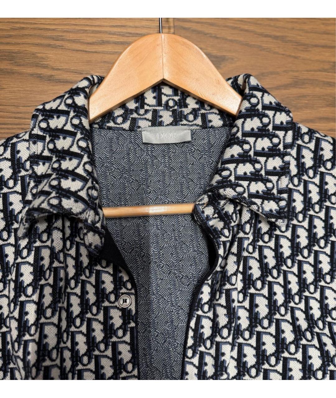 CHRISTIAN DIOR Синяя хлопковая рубашка, фото 2