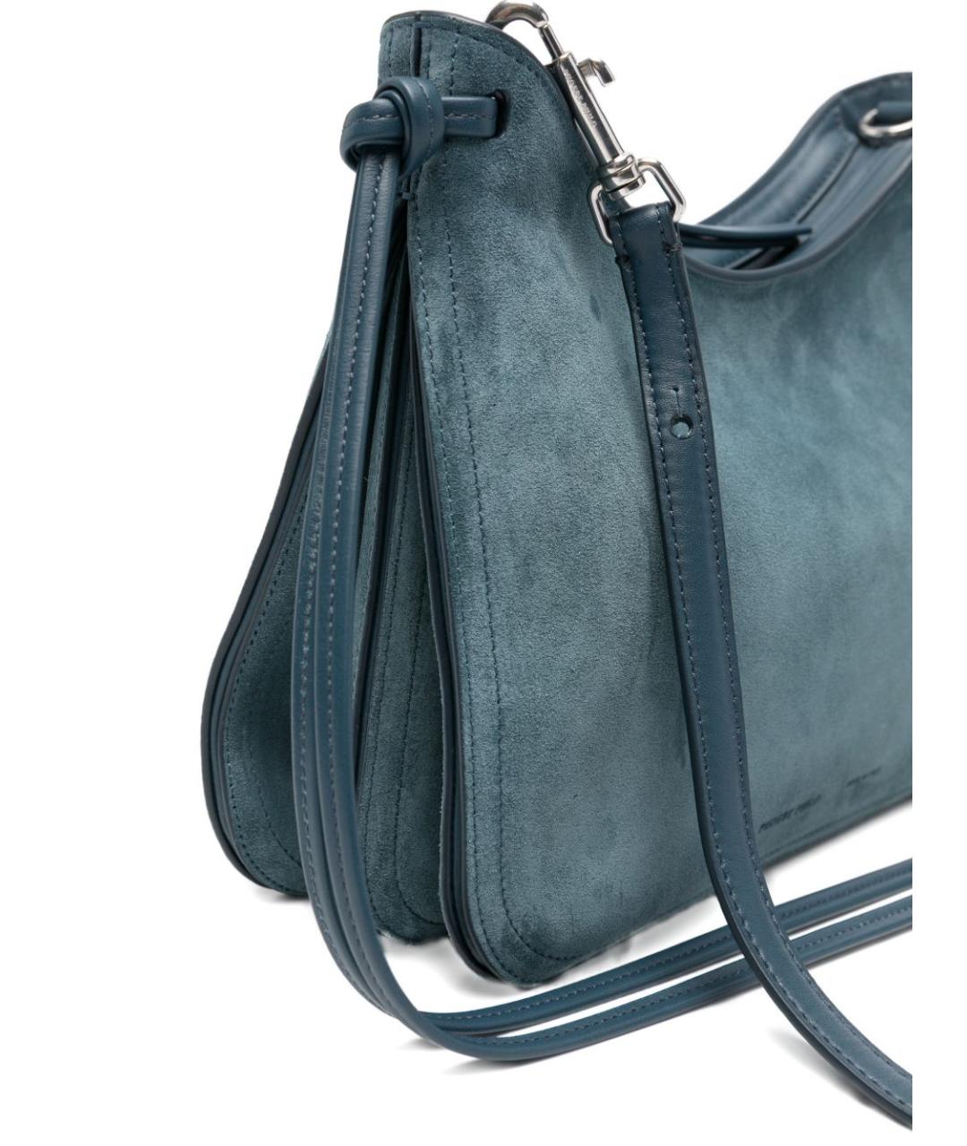 PHOEBE PHILO Голубая замшевая сумка через плечо, фото 2