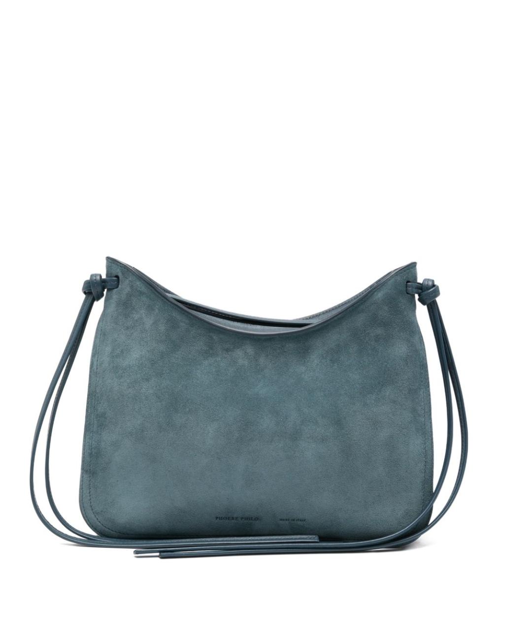 PHOEBE PHILO Голубая замшевая сумка через плечо, фото 1