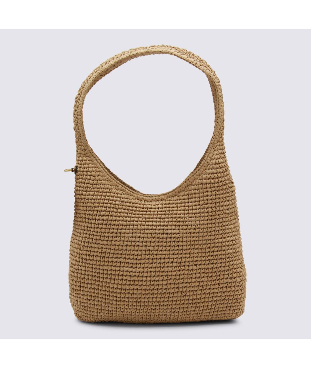 COACH Бежевая пелетеная сумка через плечо, фото 3